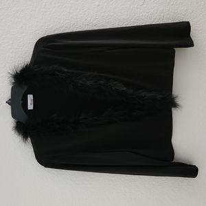 Calvin Klein- Faux Fur Cardigan